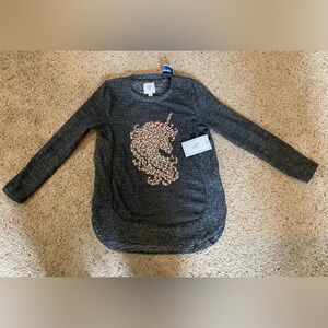 Girls Unicorn Sweater Size Large ( 14 )